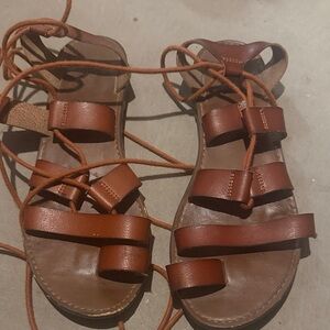Mossimo Supply Co. Tan Leather Women's Sandals
